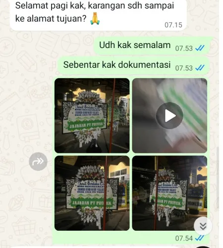 Pengiriman Papan Bunga Selamat Menara Btpn