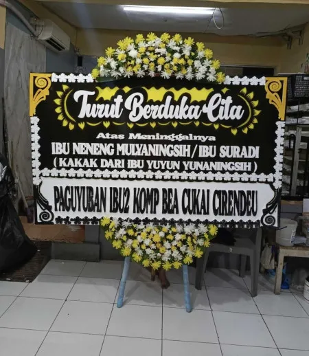 Papan Bunga Duka Menara Btpn