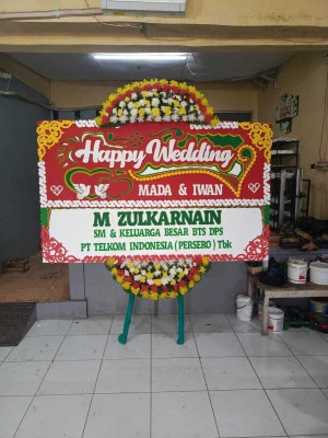 Papan Bunga di Menara Btpn