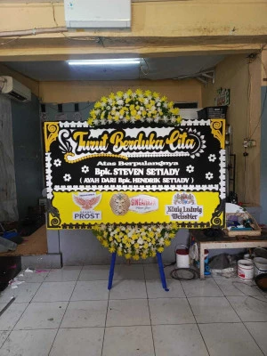 Papan Bunga di Menara Btpn