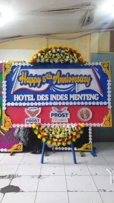 Papan Bunga di Menara Btpn