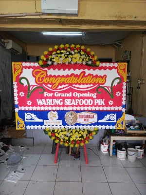 Papan Bunga di Menara Btpn