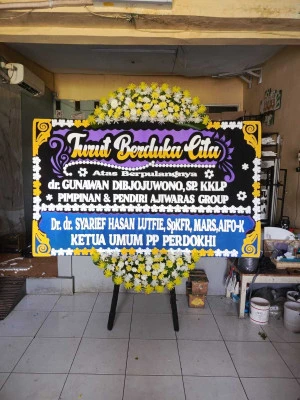 Papan Bunga di Menara Btpn